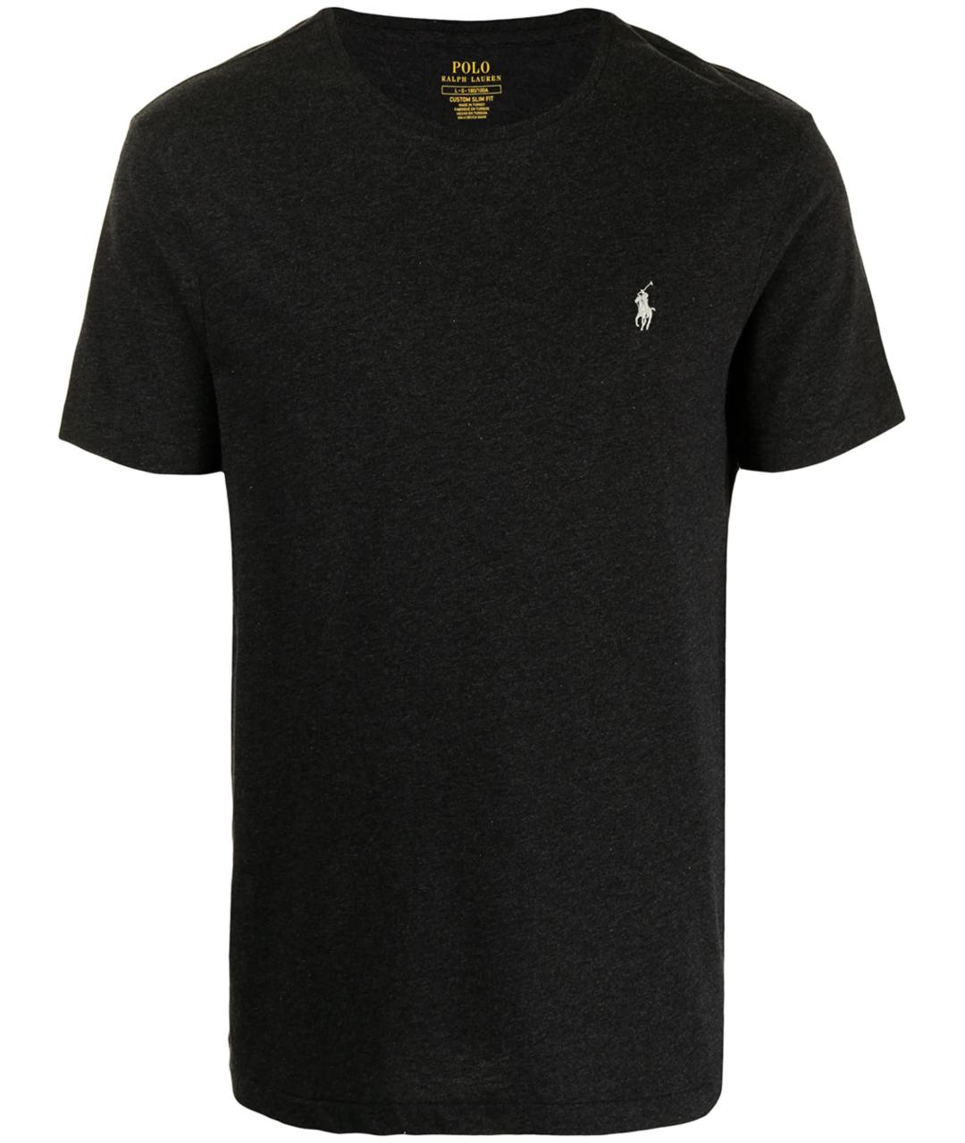 POLO RALPH LAUREN Черная хлопковая футболка, фото 1