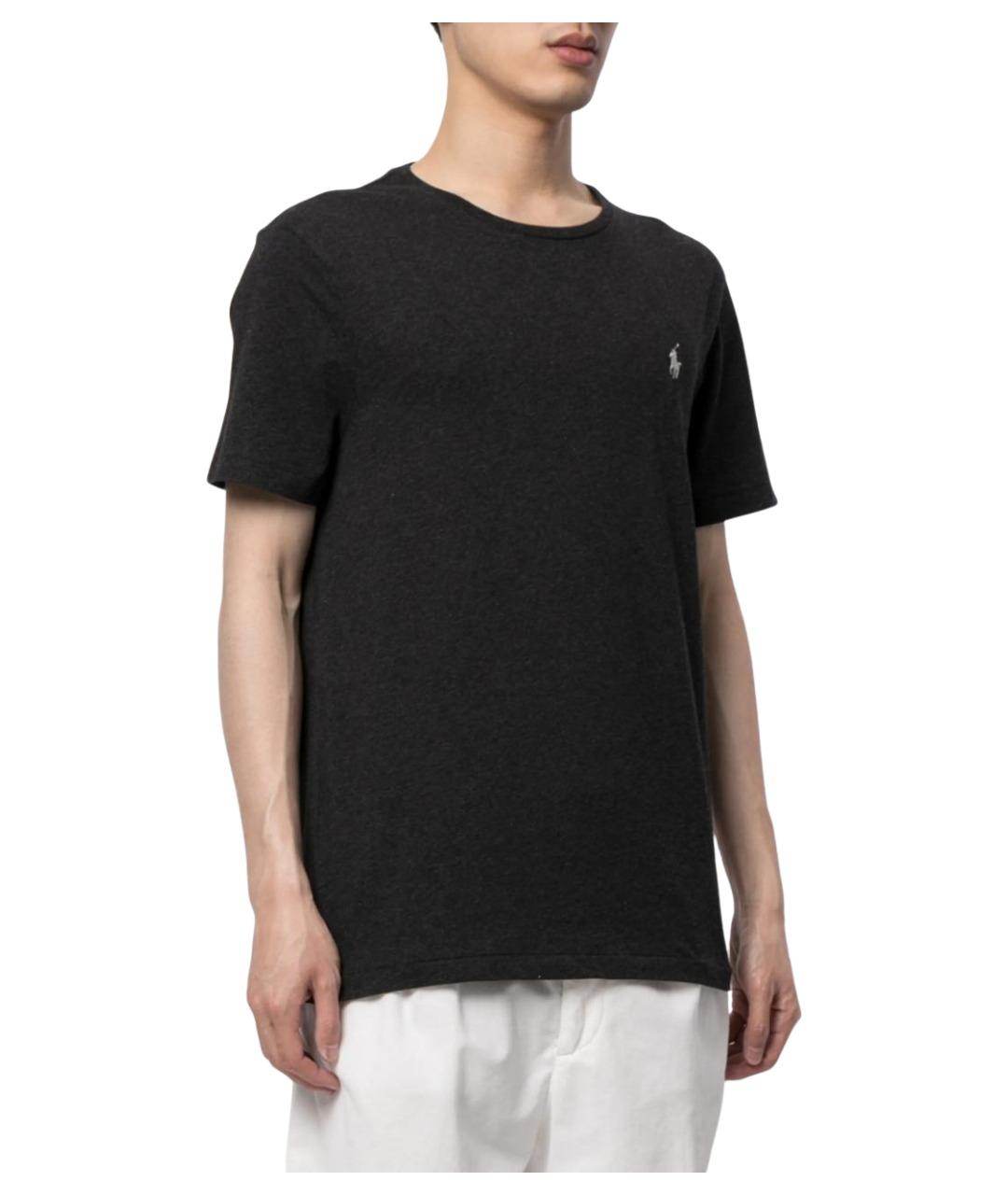 POLO RALPH LAUREN Черная хлопковая футболка, фото 3