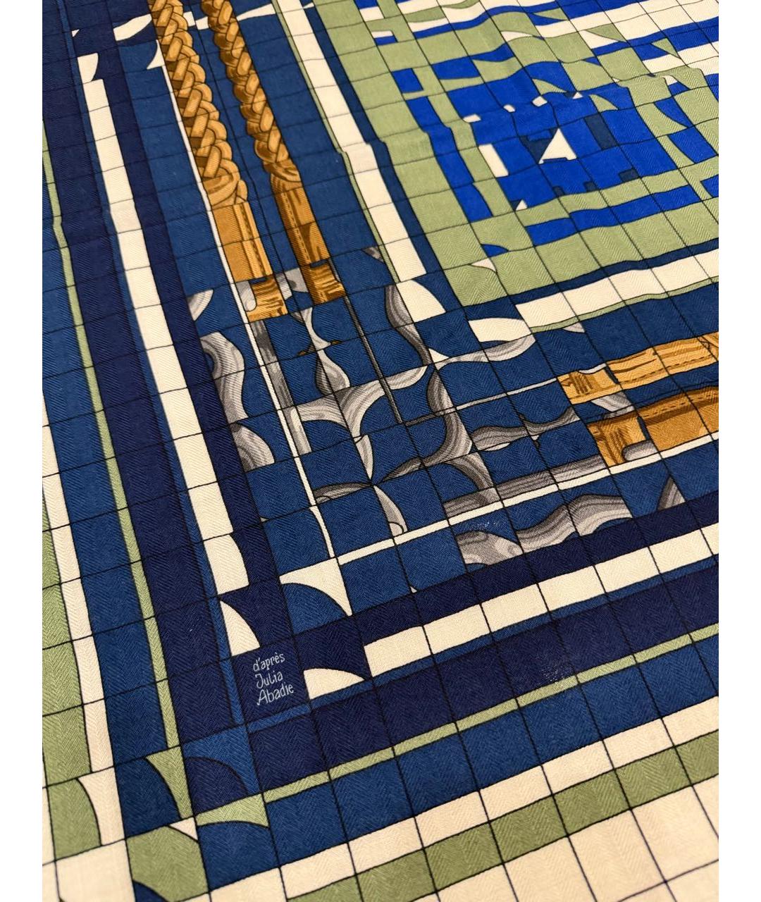 HERMES Мульти кашемировый платок, фото 7