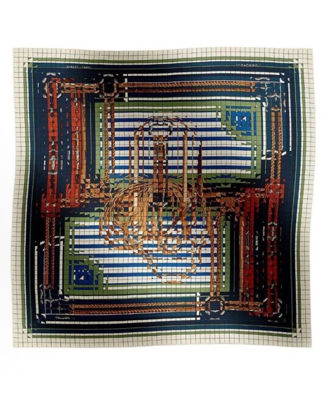 HERMES Мульти кашемировый платок, фото 4