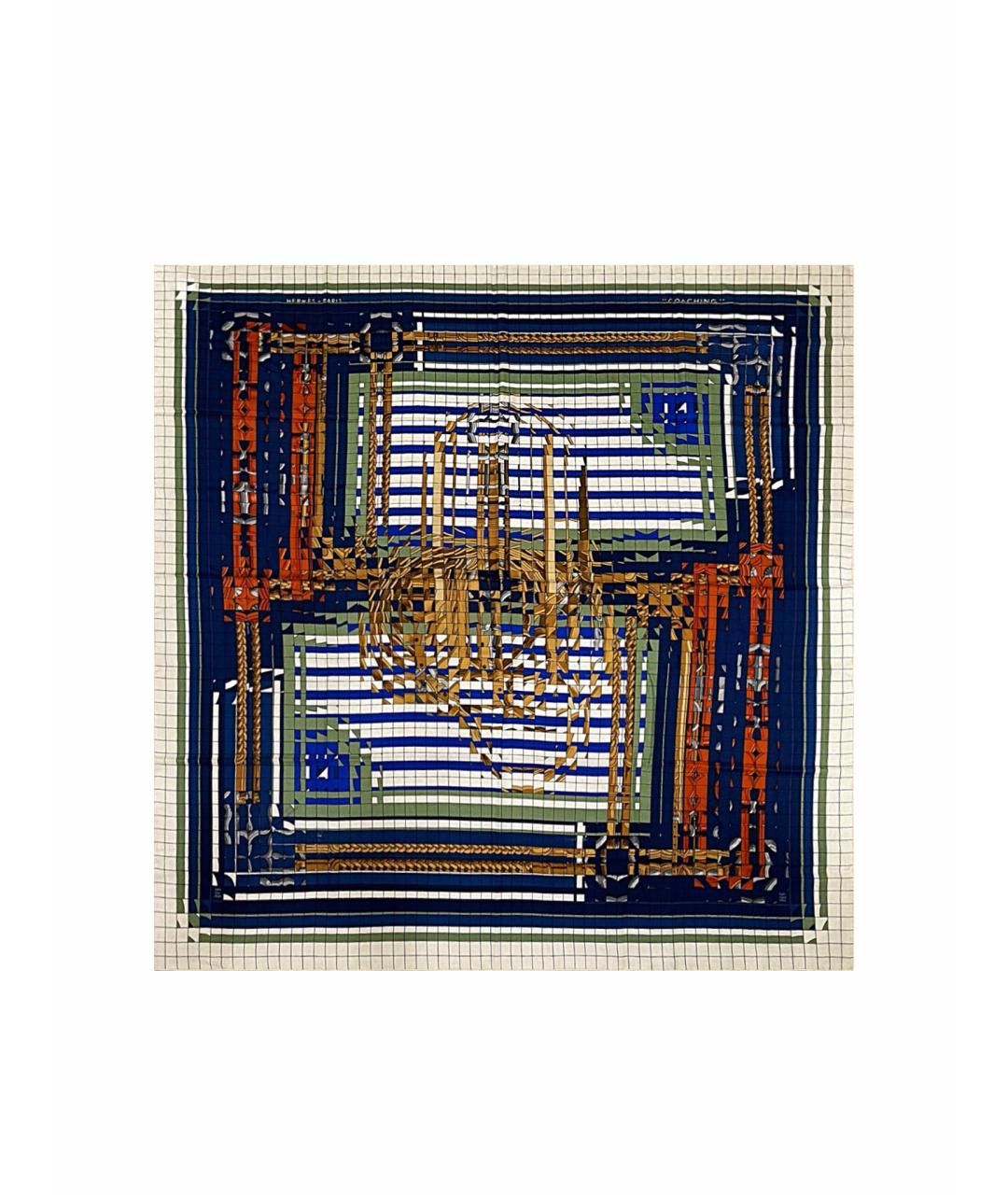 HERMES Мульти кашемировый платок, фото 1