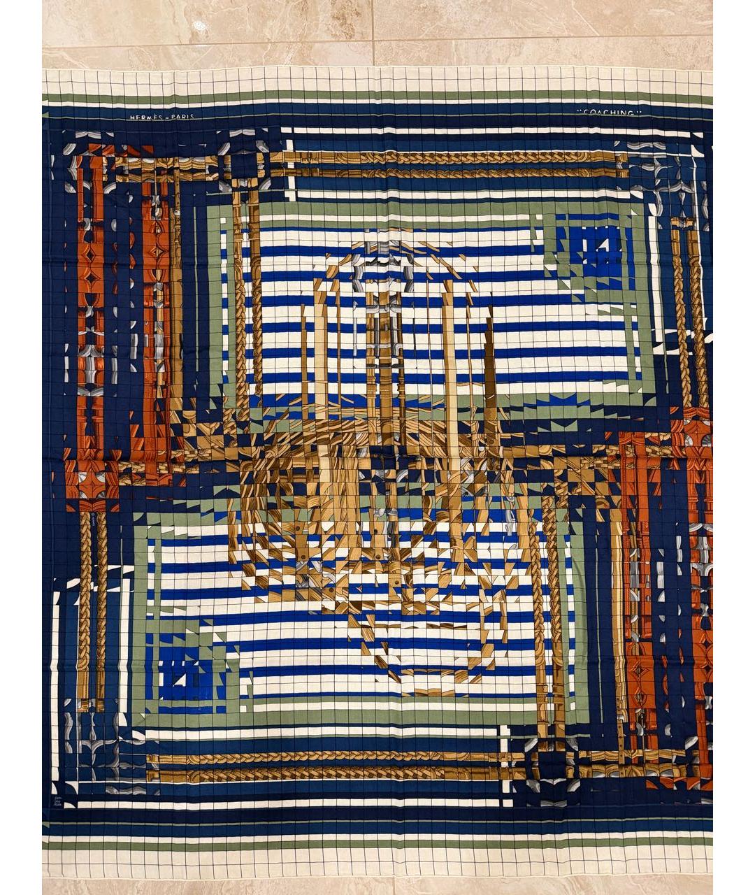 HERMES Мульти кашемировый платок, фото 6