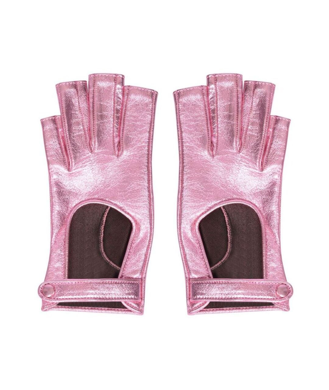 GUCCI Розовые кожаные перчатки, фото 1