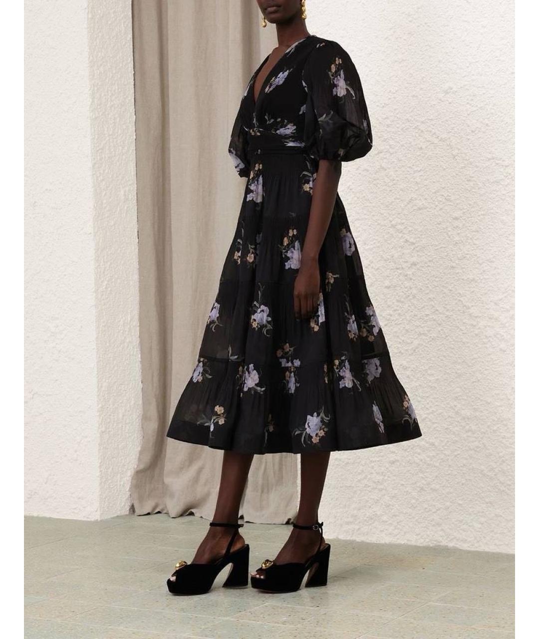 ZIMMERMANN Черное полиэстеровое повседневное платье, фото 5
