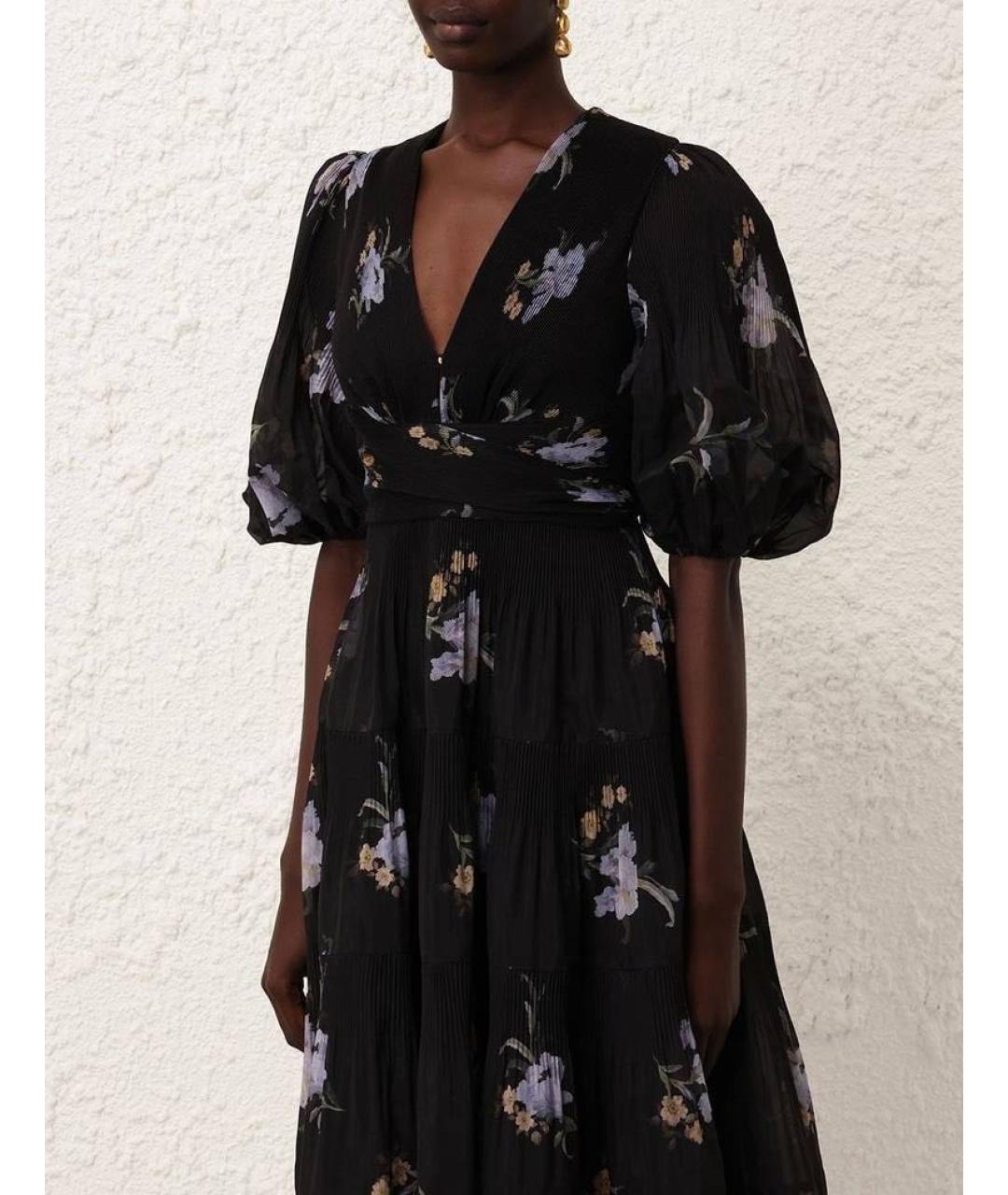 ZIMMERMANN Черное полиэстеровое повседневное платье, фото 4