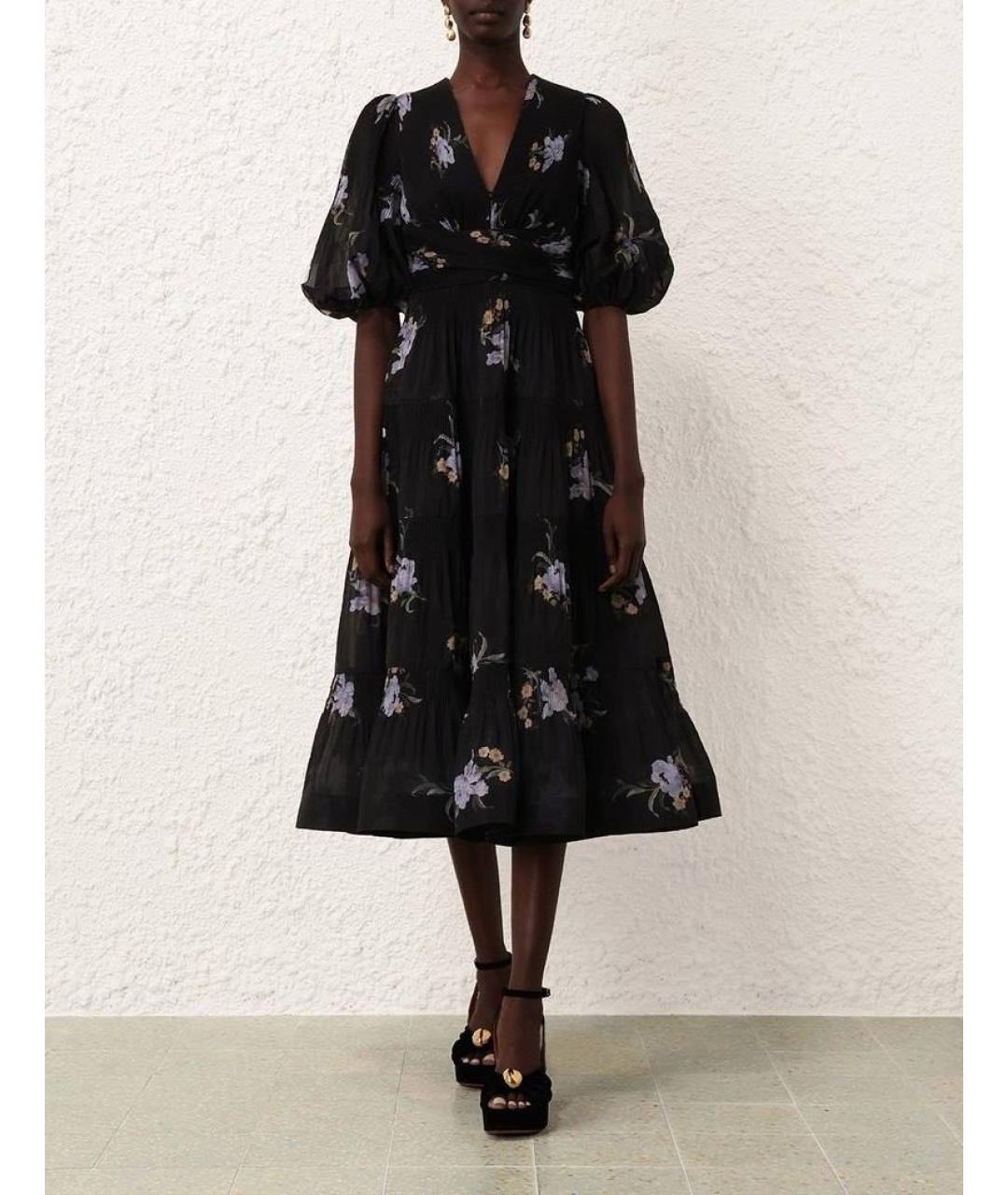 ZIMMERMANN Черное полиэстеровое повседневное платье, фото 3