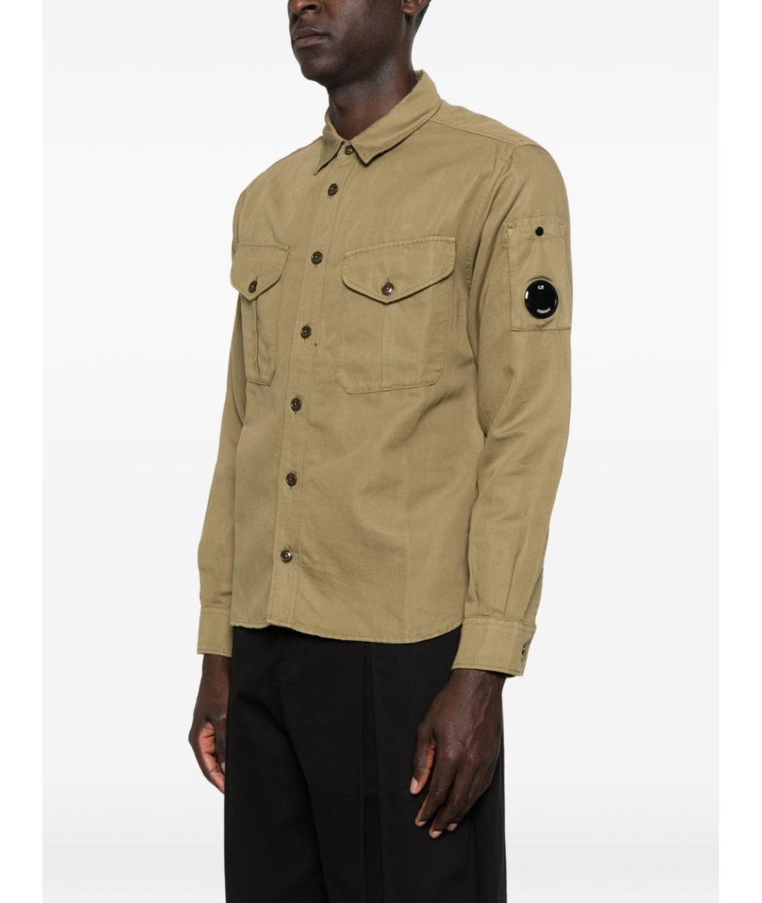 CP COMPANY Зеленая хлопковая кэжуал рубашка, фото 2