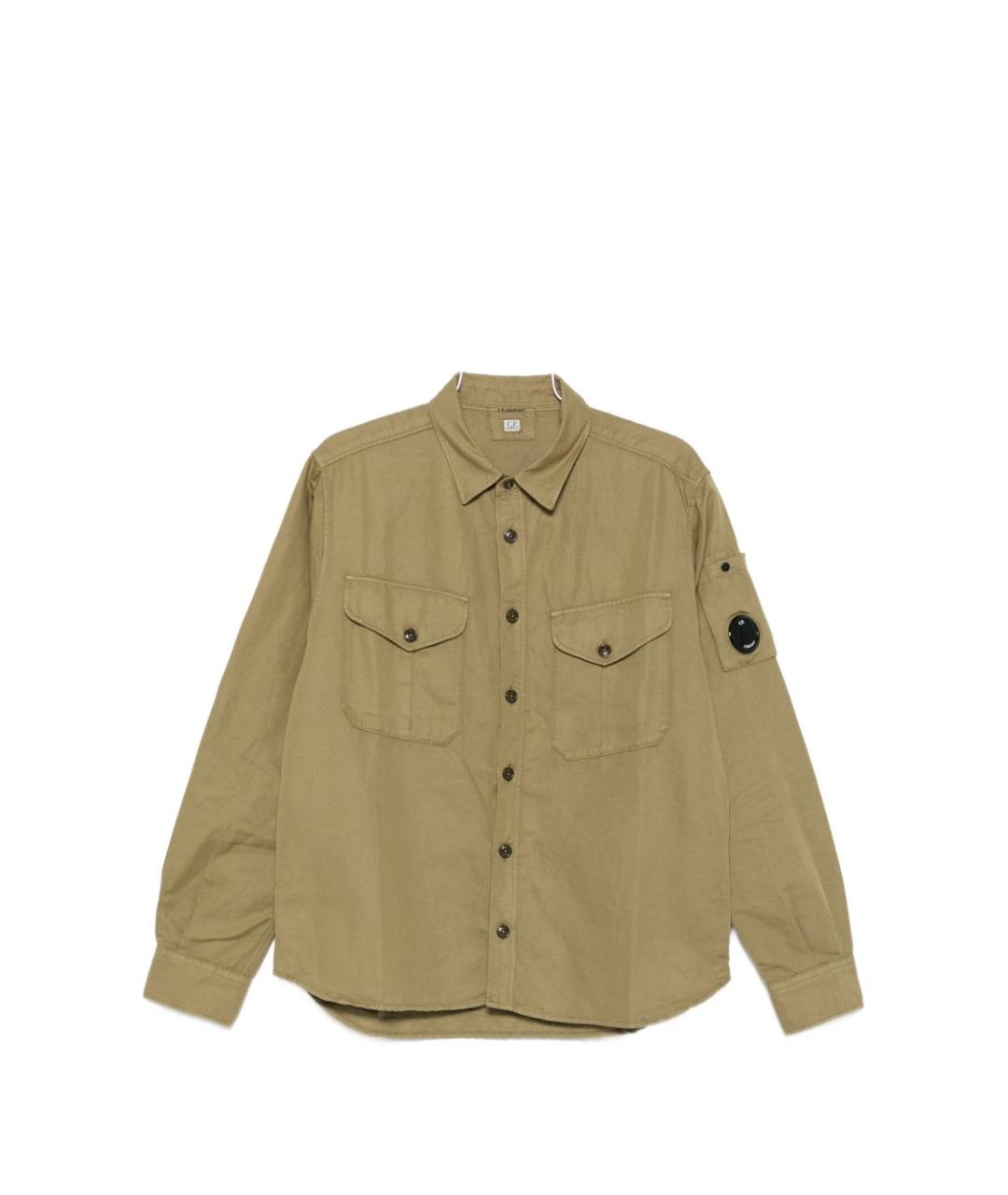 CP COMPANY Зеленая хлопковая кэжуал рубашка, фото 1