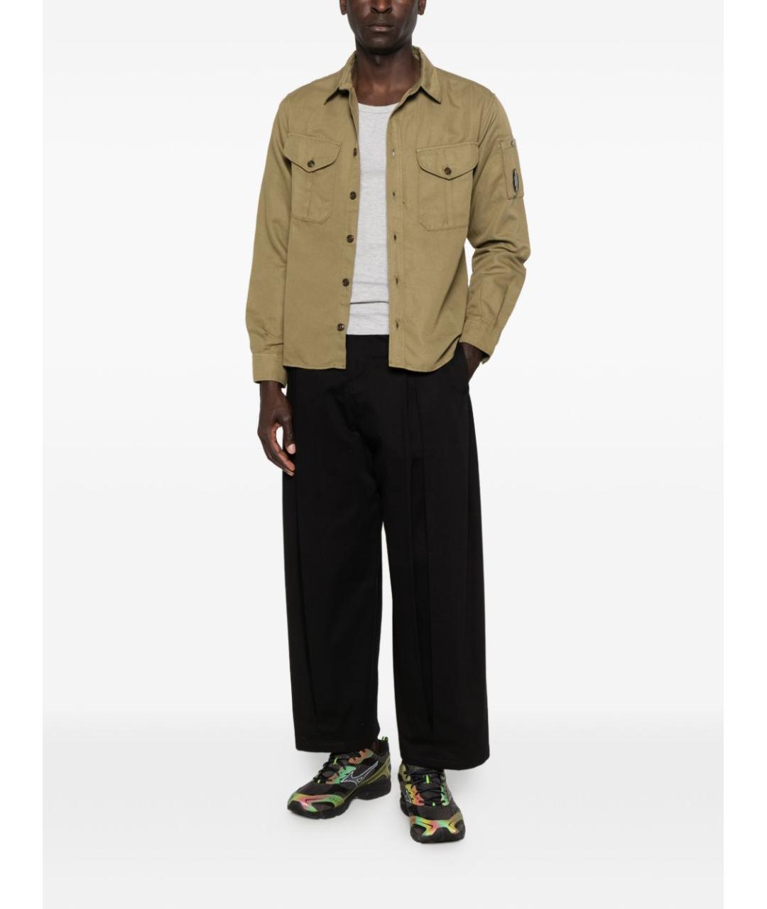CP COMPANY Зеленая хлопковая кэжуал рубашка, фото 4