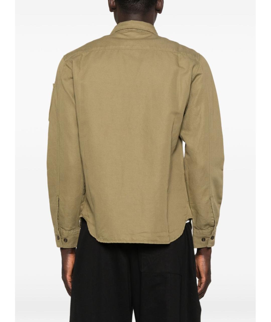 CP COMPANY Зеленая хлопковая кэжуал рубашка, фото 3