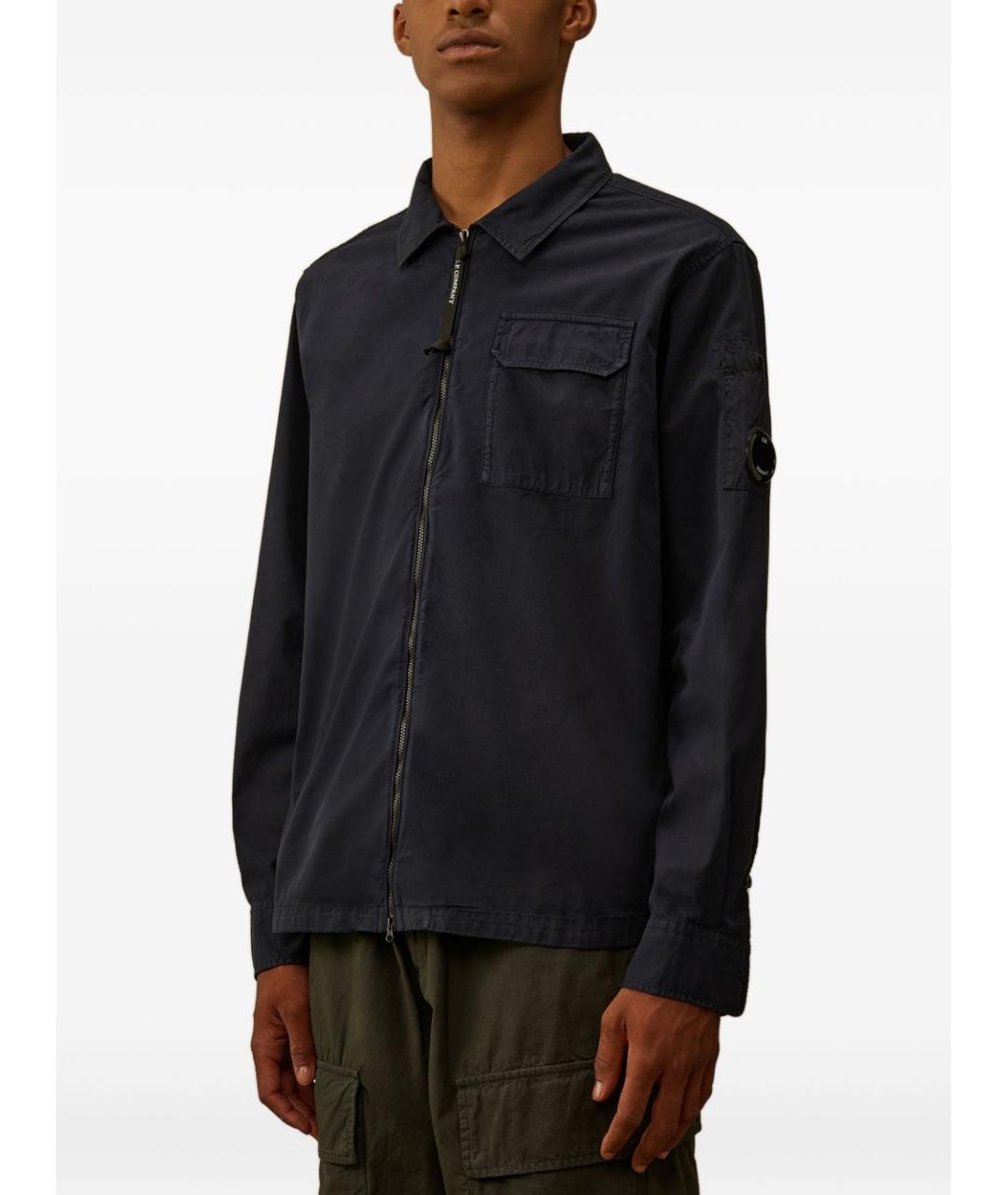 CP COMPANY Темно-синяя хлопковая куртка, фото 3