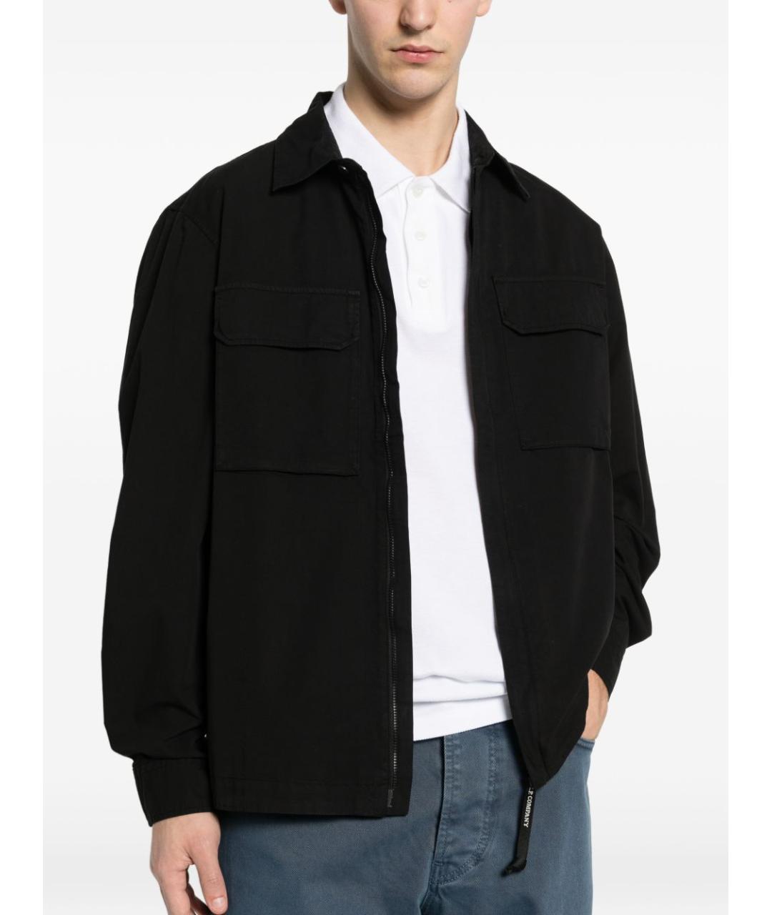 CP COMPANY Черная хлопковая куртка, фото 3