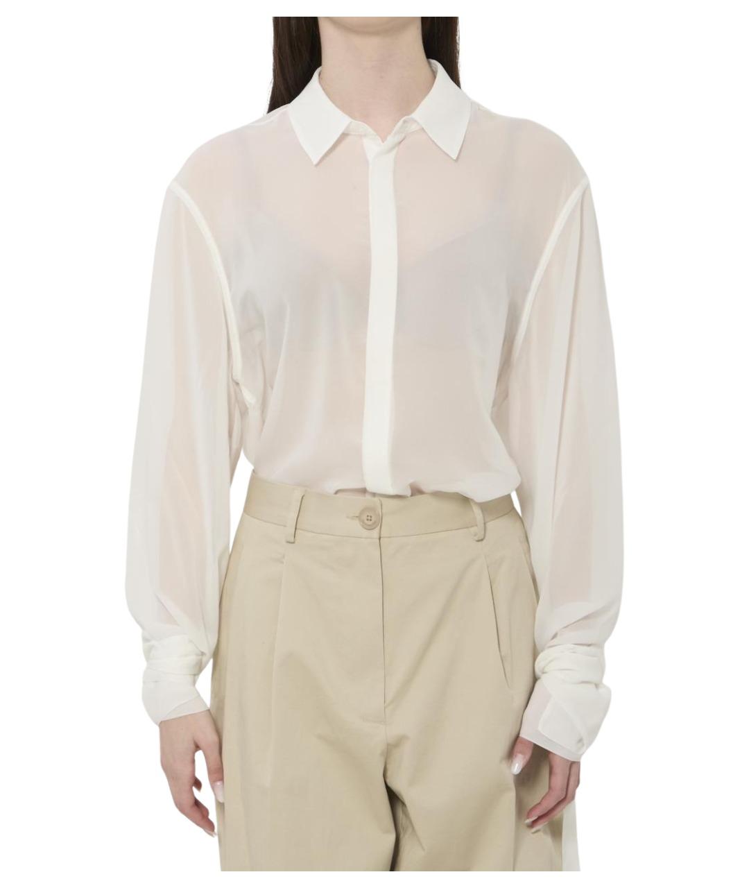 THE FRANKIE SHOP Белая полиэстеровая рубашка, фото 1