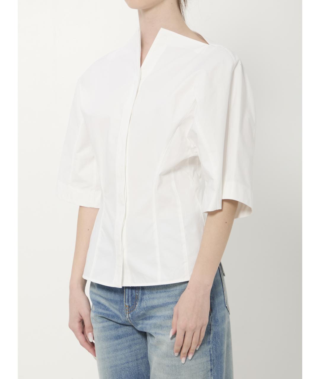 JACQUEMUS Белая хлопковая рубашка, фото 2