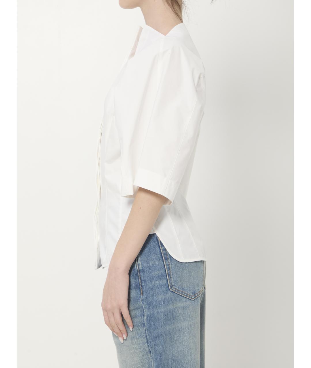 JACQUEMUS Белая хлопковая рубашка, фото 3