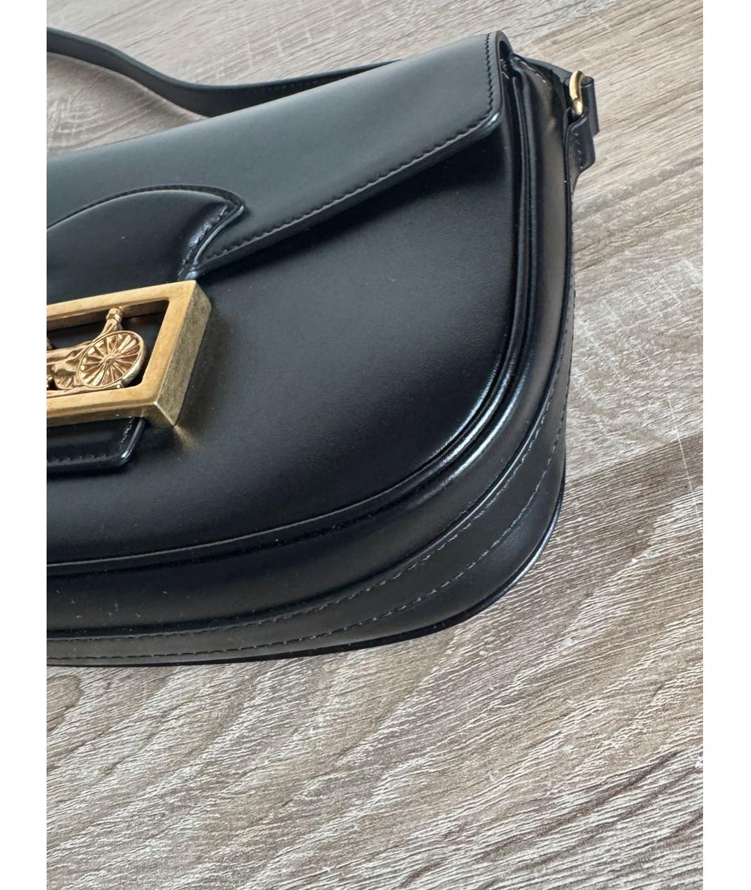 CELINE Черная кожаная сумка через плечо, фото 4