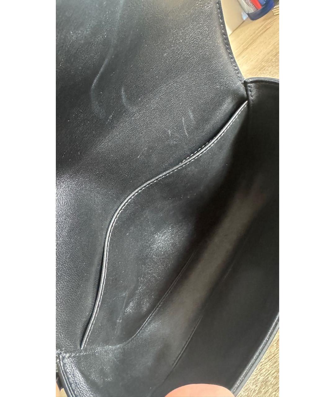 CELINE Черная кожаная сумка через плечо, фото 8