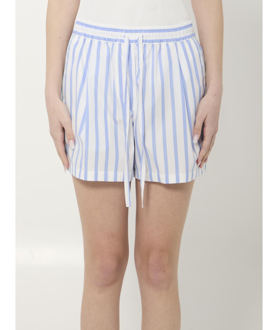 DOLCE&GABBANA Голубые хлопковые шорты, фото 5
