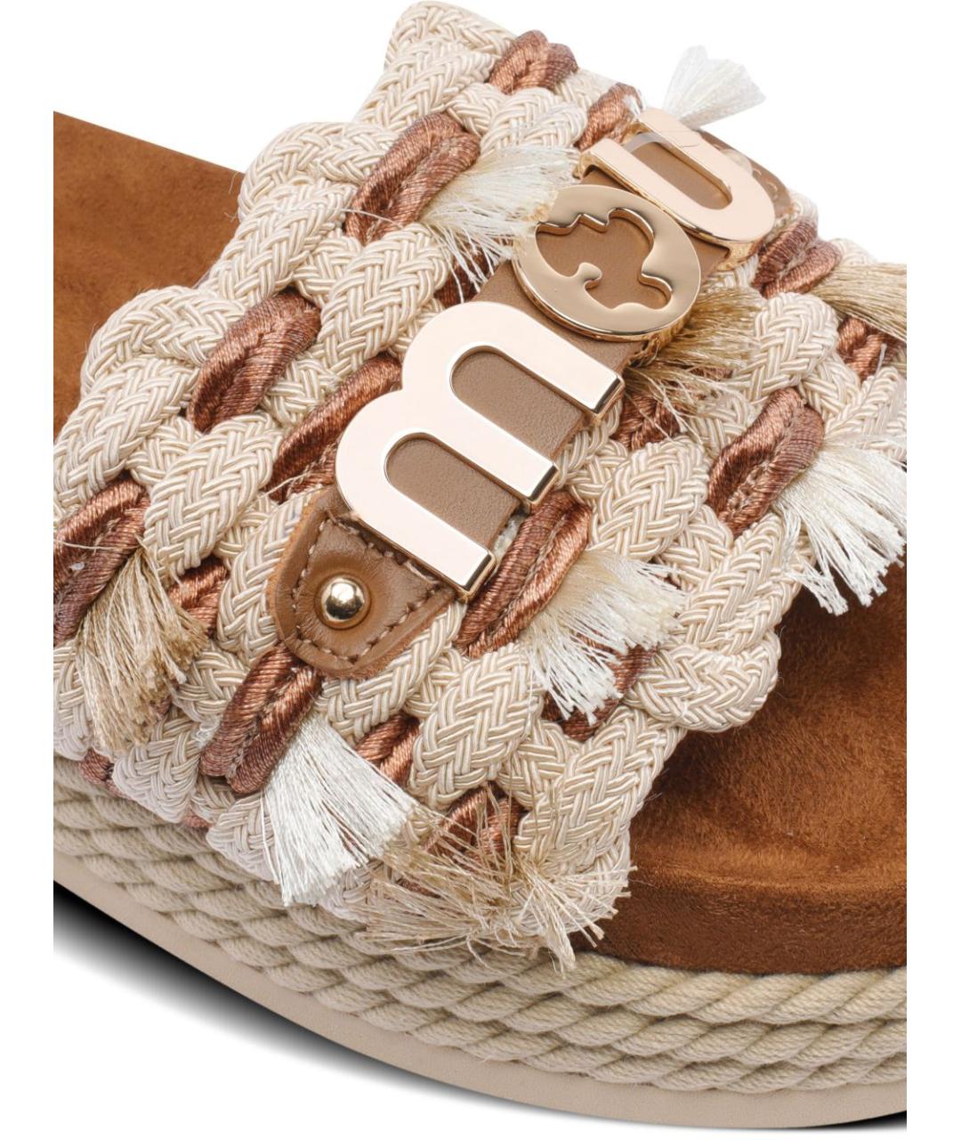 MOU Бежевые сандалии, фото 4