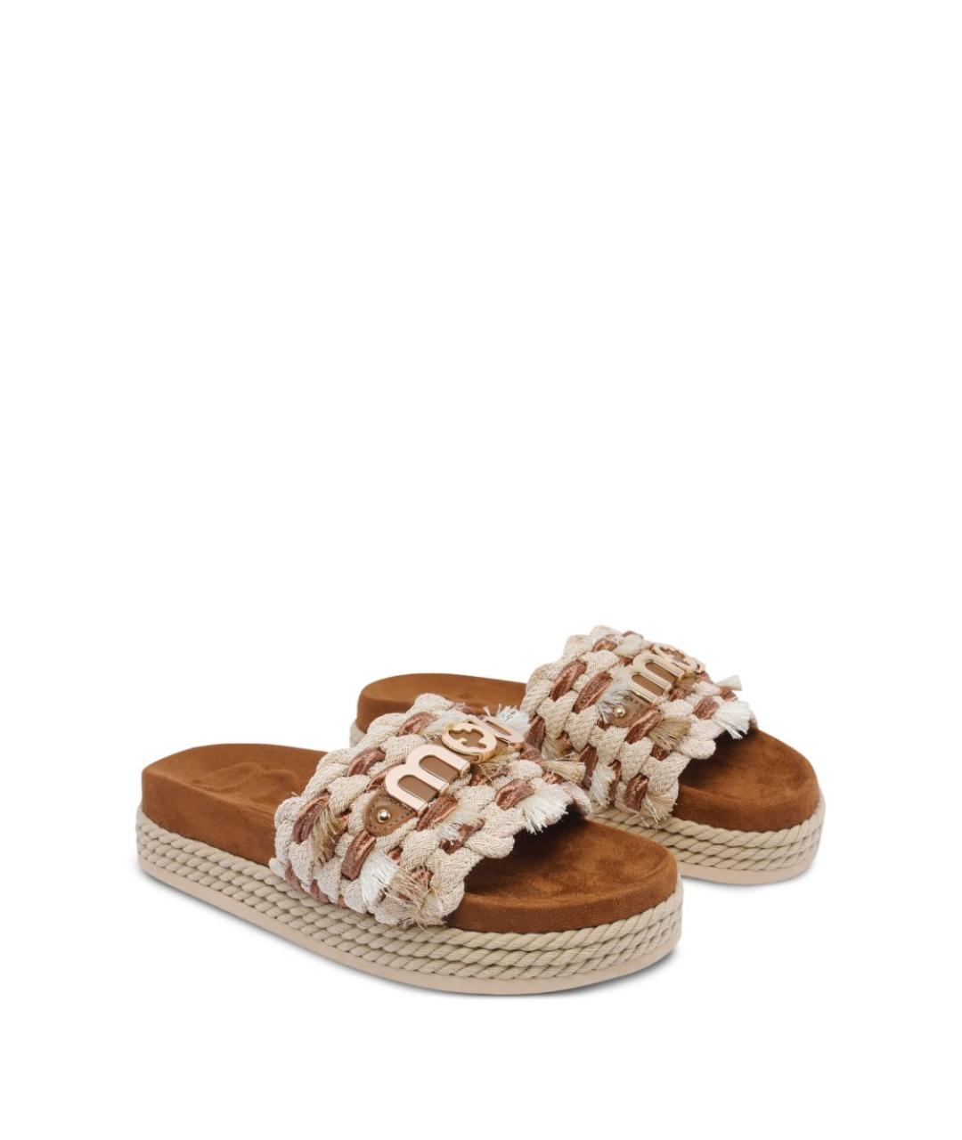 MOU Бежевые сандалии, фото 2