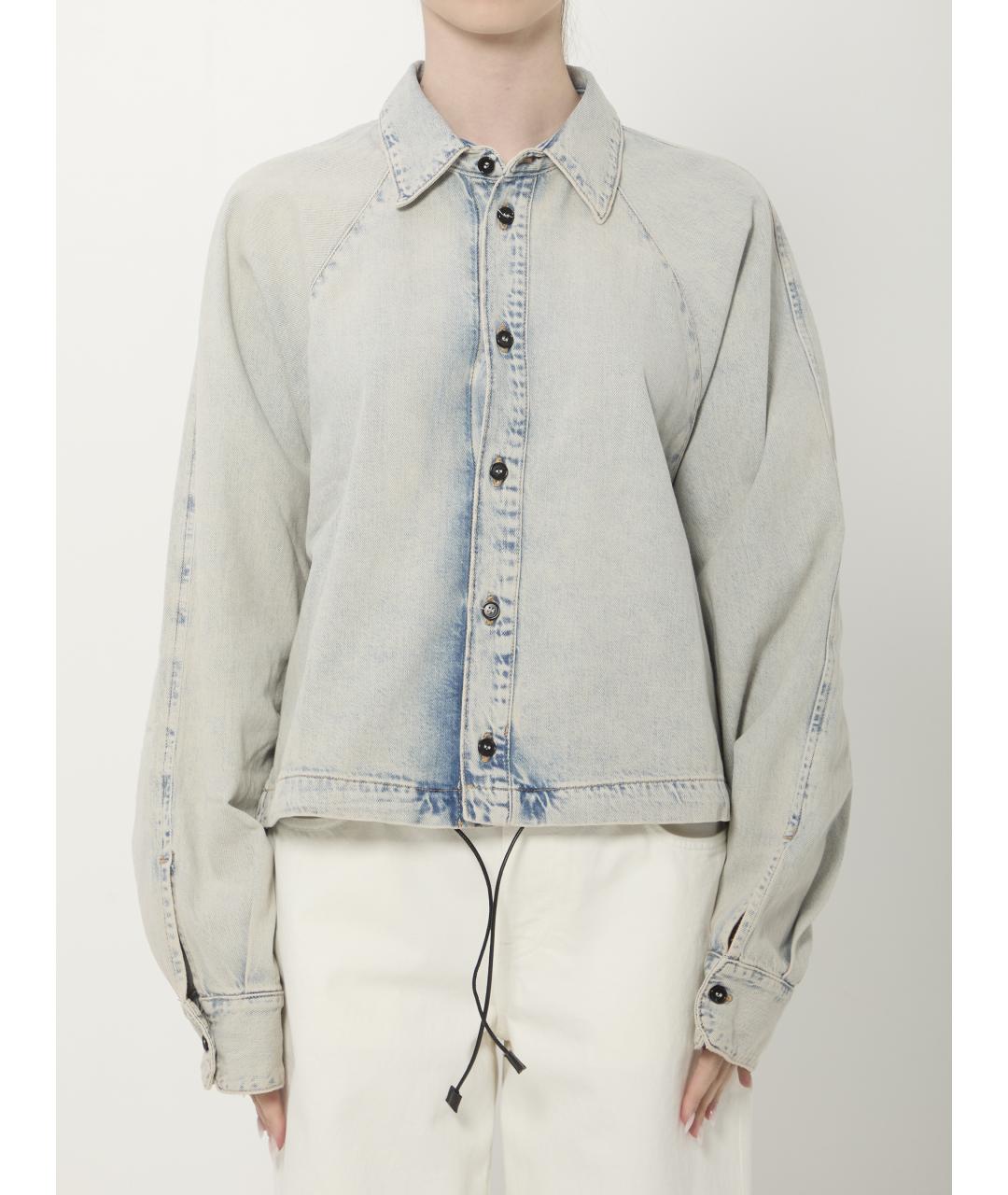 HAIKURE Голубая хлопковая рубашка, фото 5