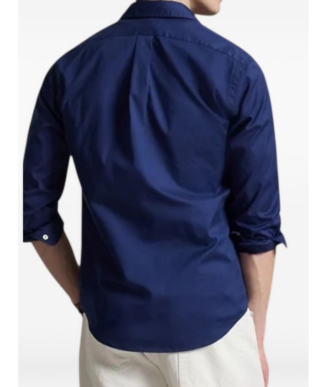 POLO RALPH LAUREN Синяя хлопковая кэжуал рубашка, фото 3