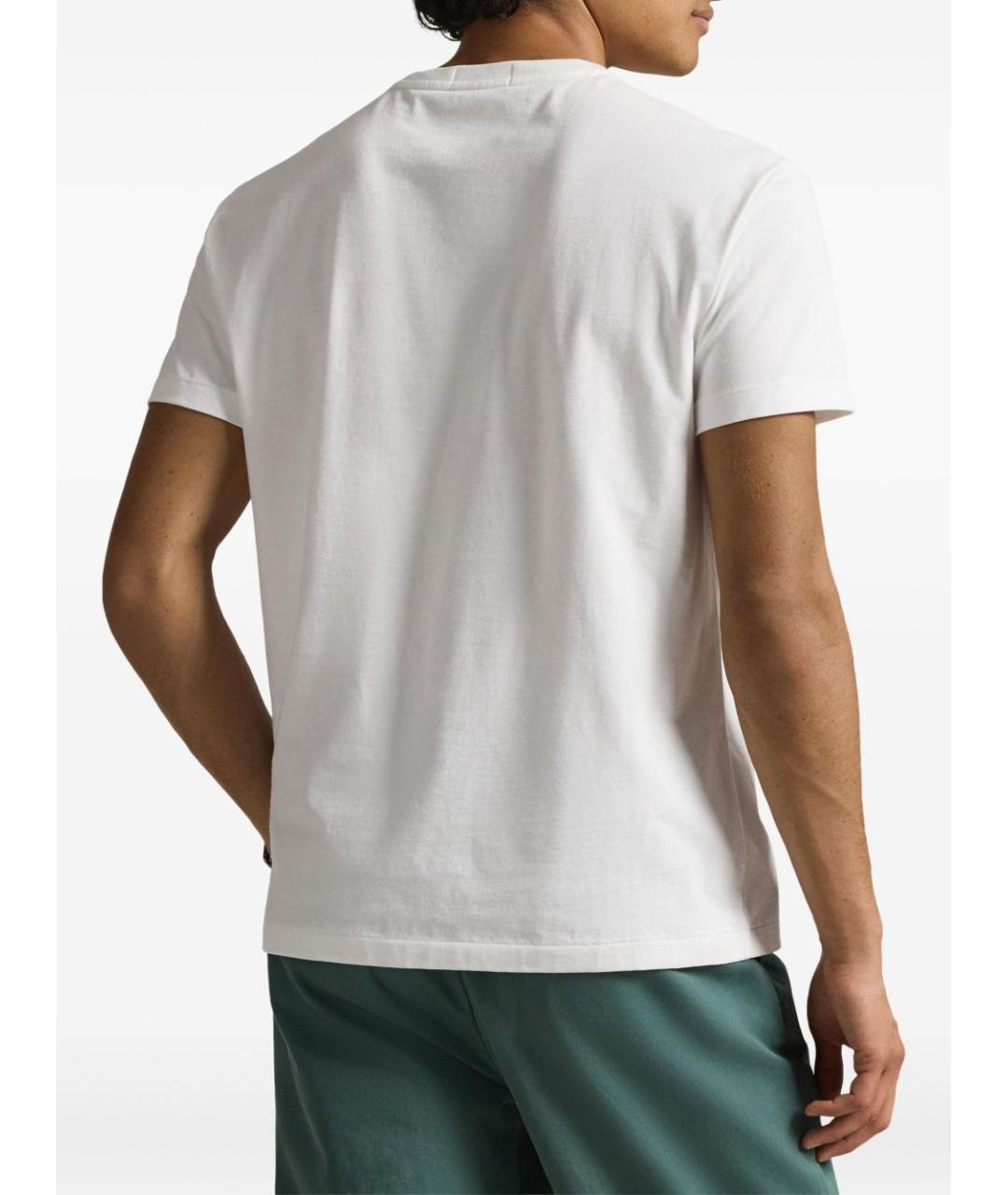 POLO RALPH LAUREN Белая хлопковая футболка, фото 3