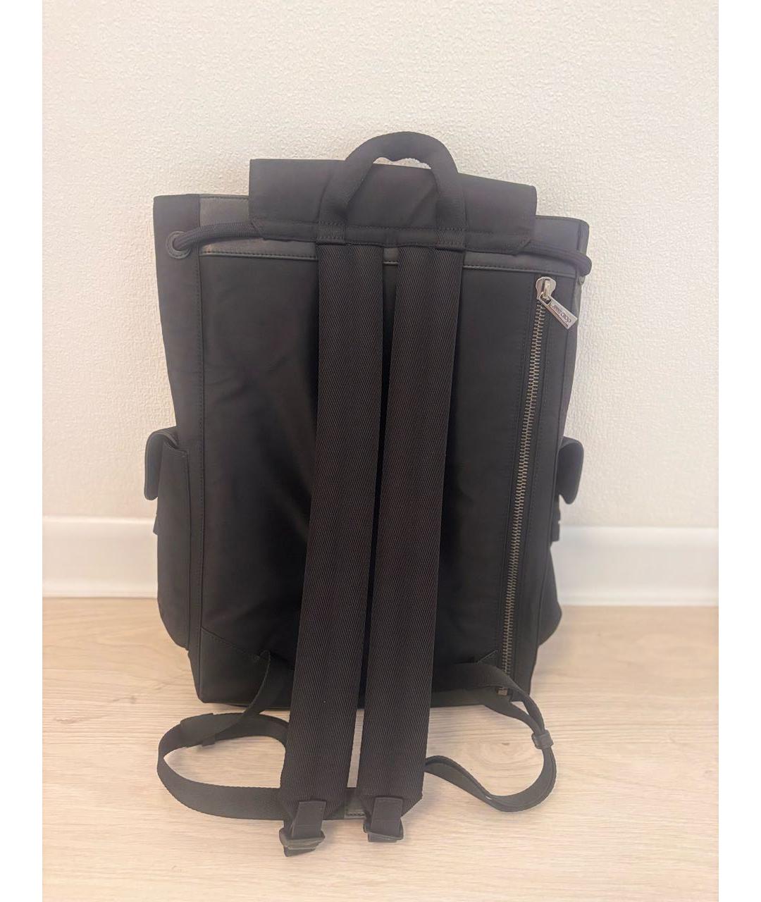 JIMMY CHOO Черный тканевый рюкзак, фото 3