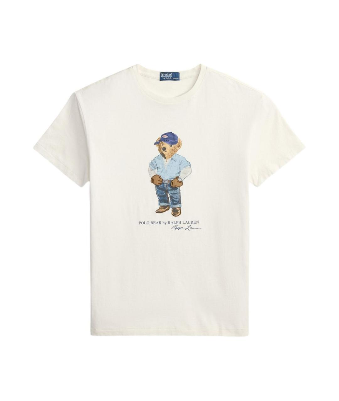 POLO RALPH LAUREN Белая хлопковая футболка, фото 1