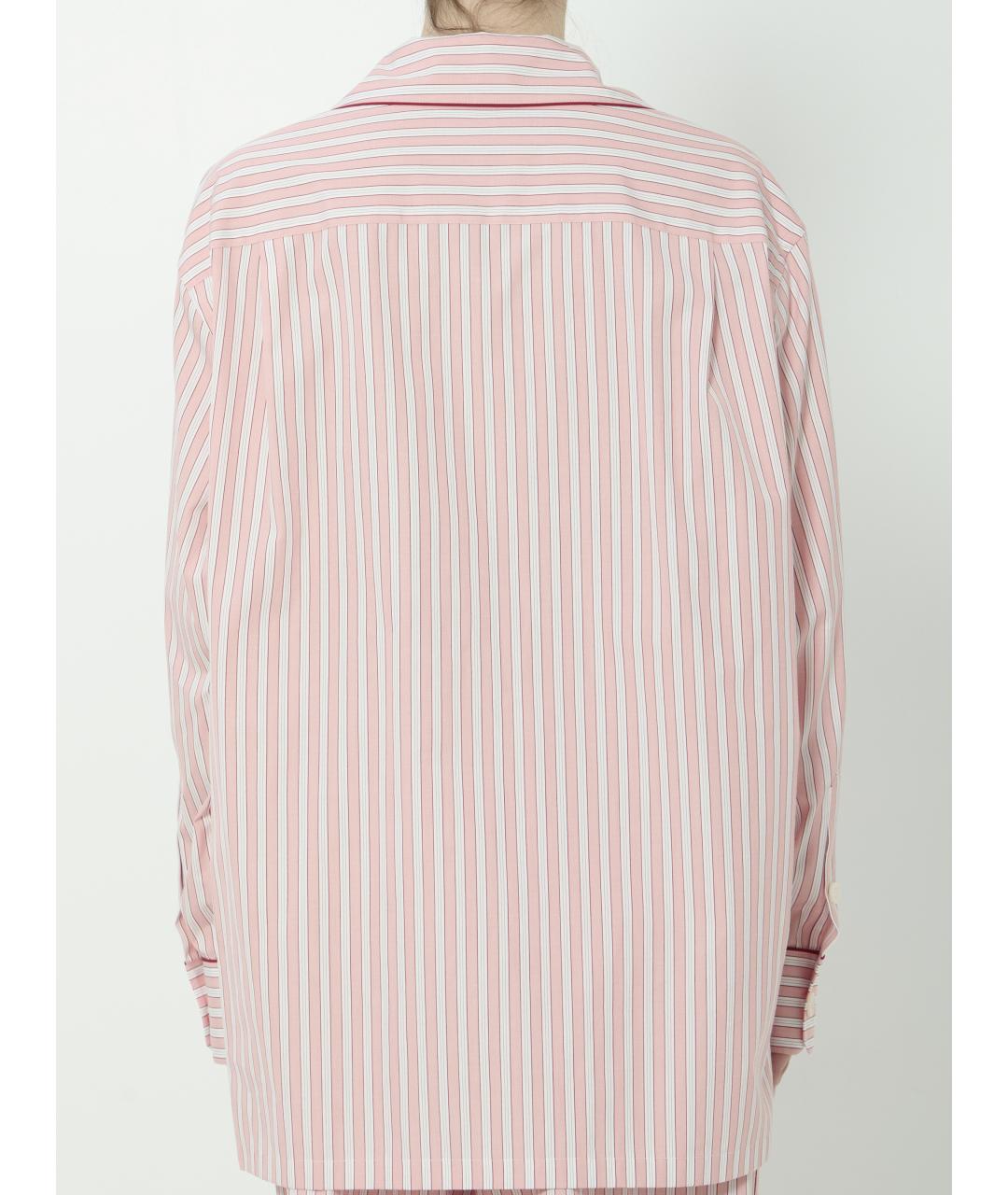 DOLCE&GABBANA Розовая хлопковая рубашка, фото 4