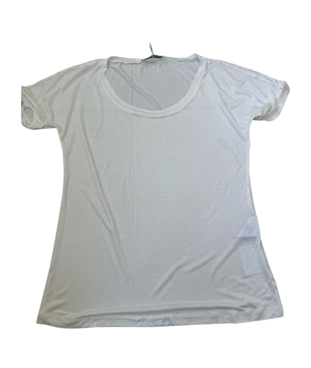 MAX MARA Белая вискозная футболка, фото 1