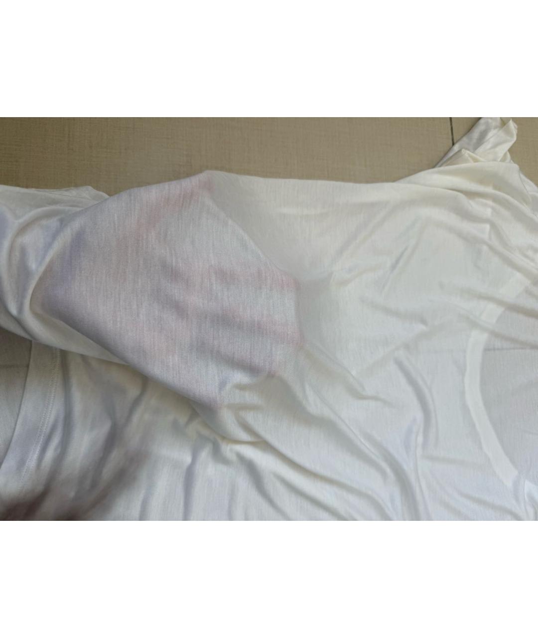 MAX MARA Белая вискозная футболка, фото 4