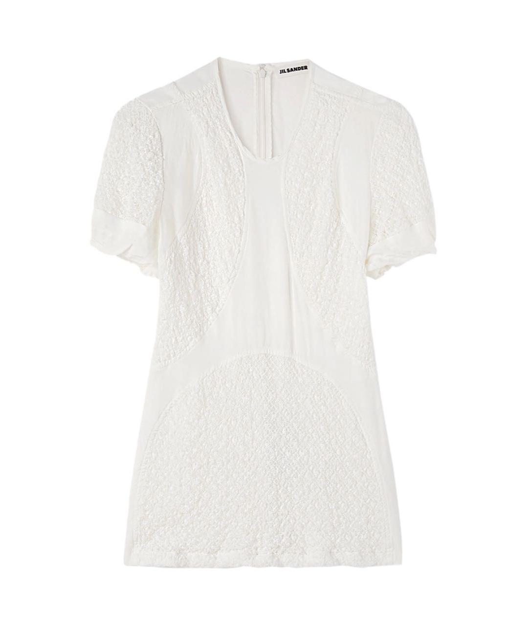 JIL SANDER Белая хлопковая блузы, фото 1