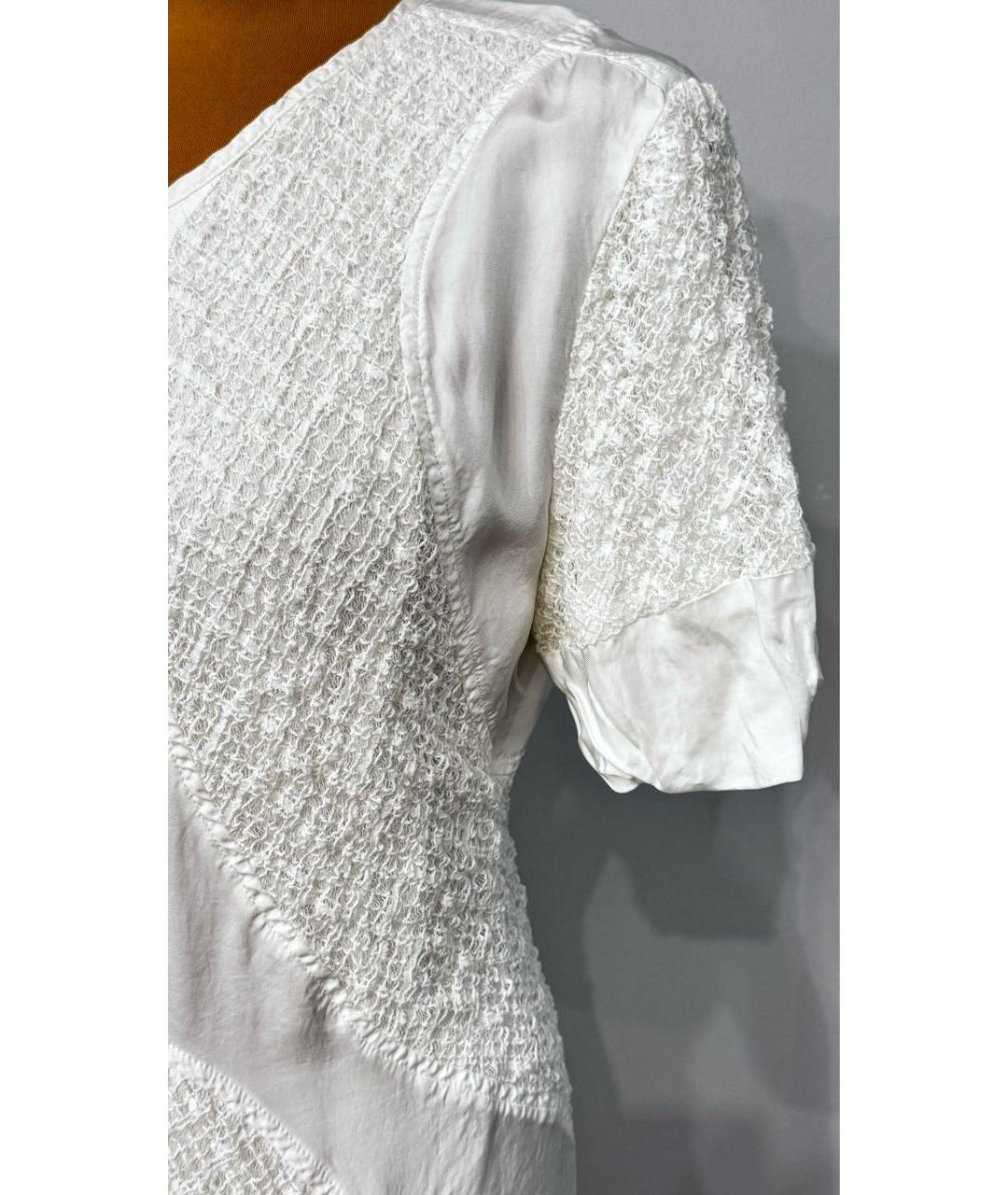 JIL SANDER Белая хлопковая блузы, фото 3