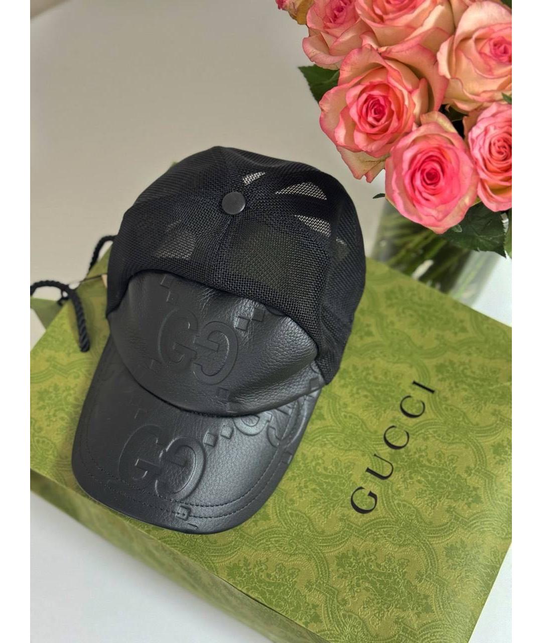 GUCCI Черная синтетическая кепка, фото 6