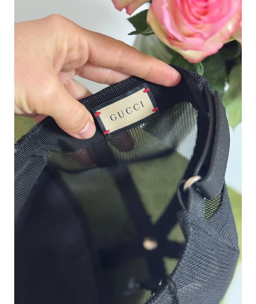 GUCCI Черная синтетическая кепка, фото 5