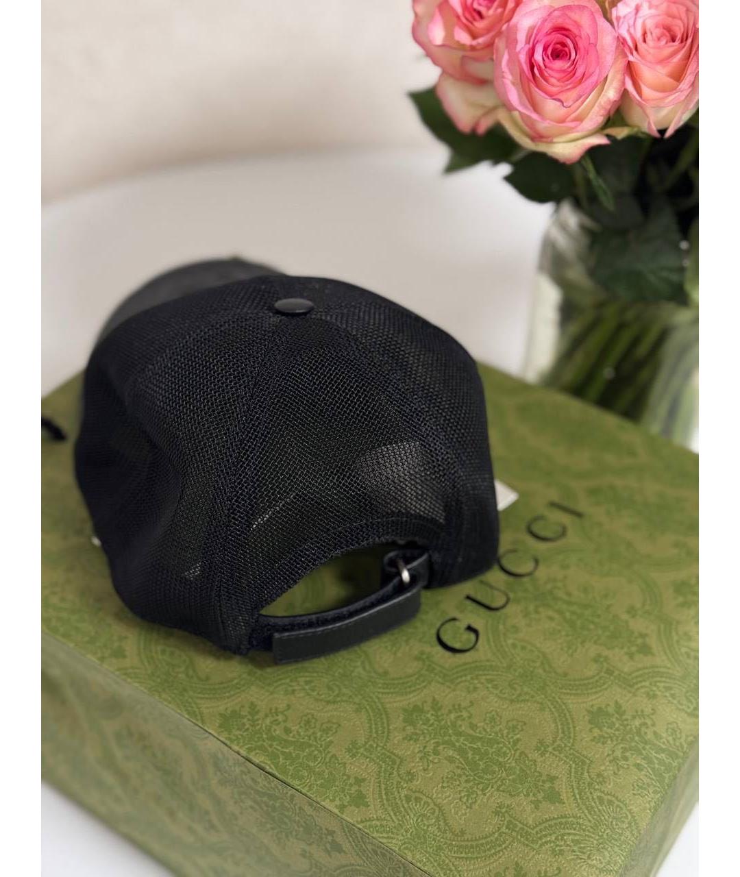 GUCCI Черная синтетическая кепка, фото 7