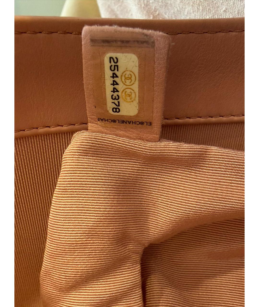 CHANEL Розовая кожаная сумка через плечо, фото 6