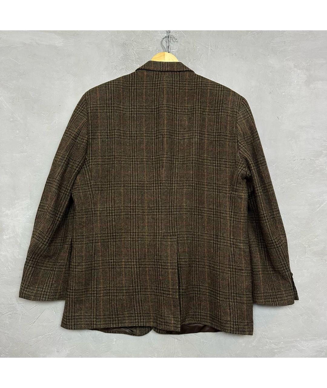 RALPH LAUREN Коричневый твидовый пиджак, фото 3