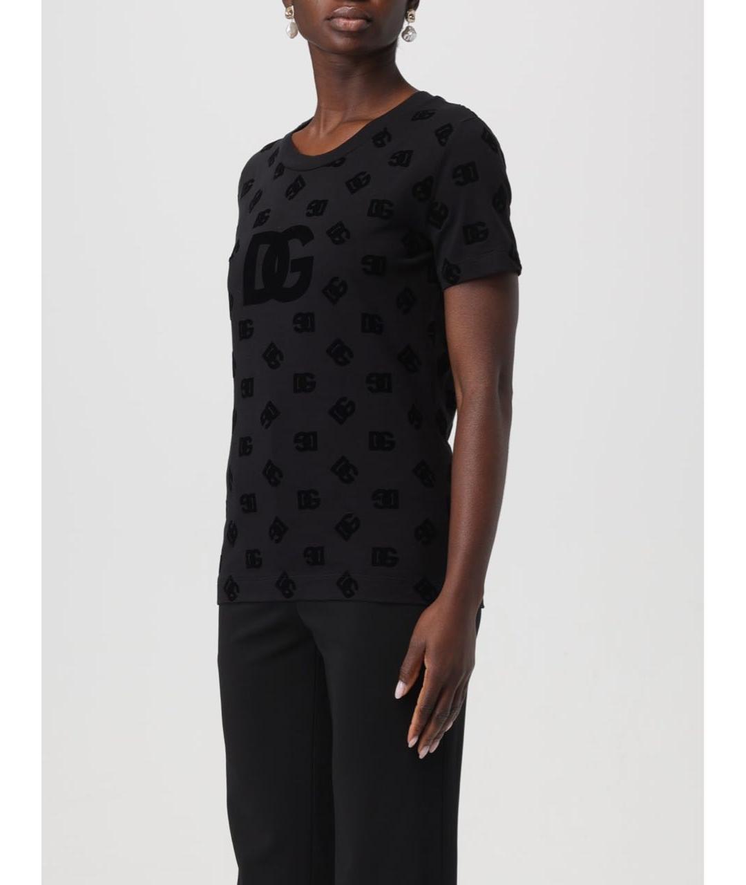 DOLCE&GABBANA Черная футболка, фото 3