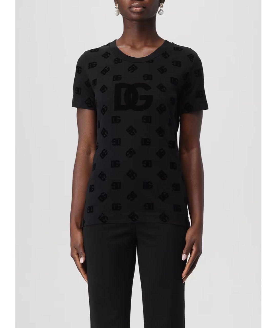 DOLCE&GABBANA Черная футболка, фото 2