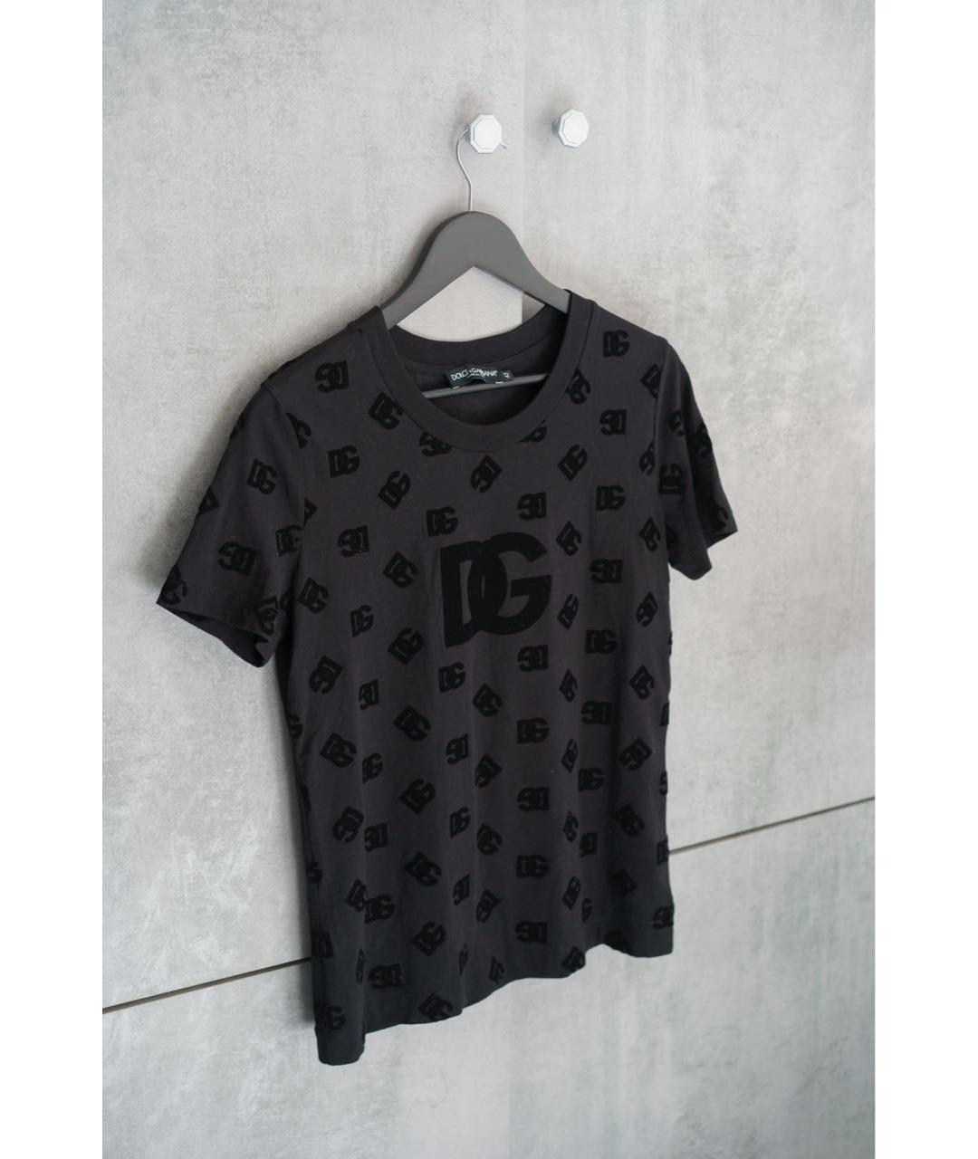 DOLCE&GABBANA Черная футболка, фото 5