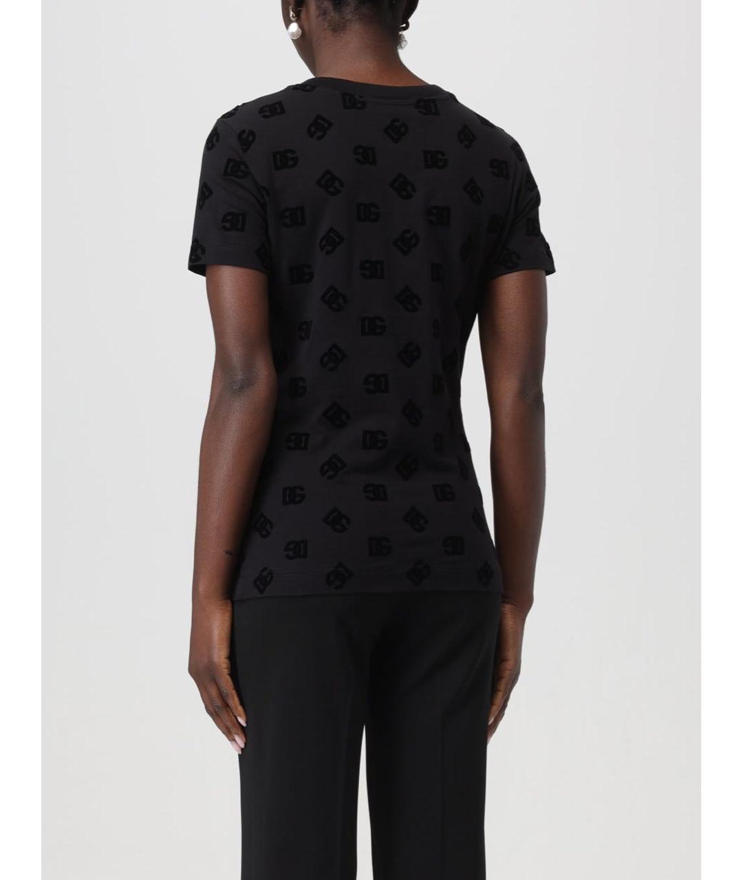 DOLCE&GABBANA Черная футболка, фото 4