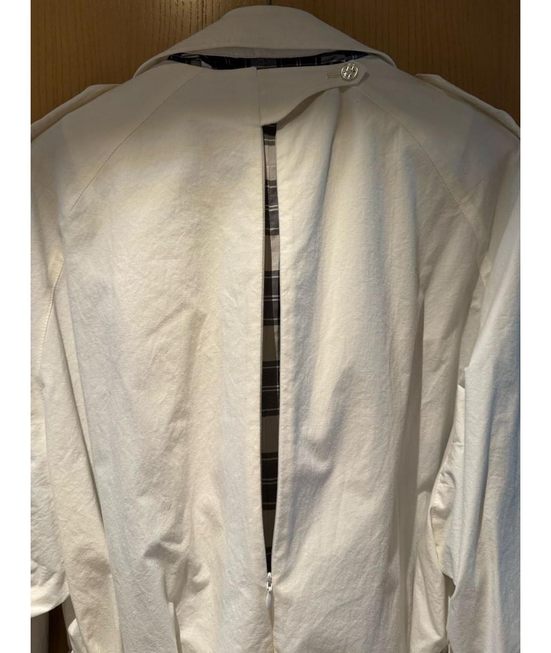VETEMENTS Белый хлопковый тренч/плащ, фото 4