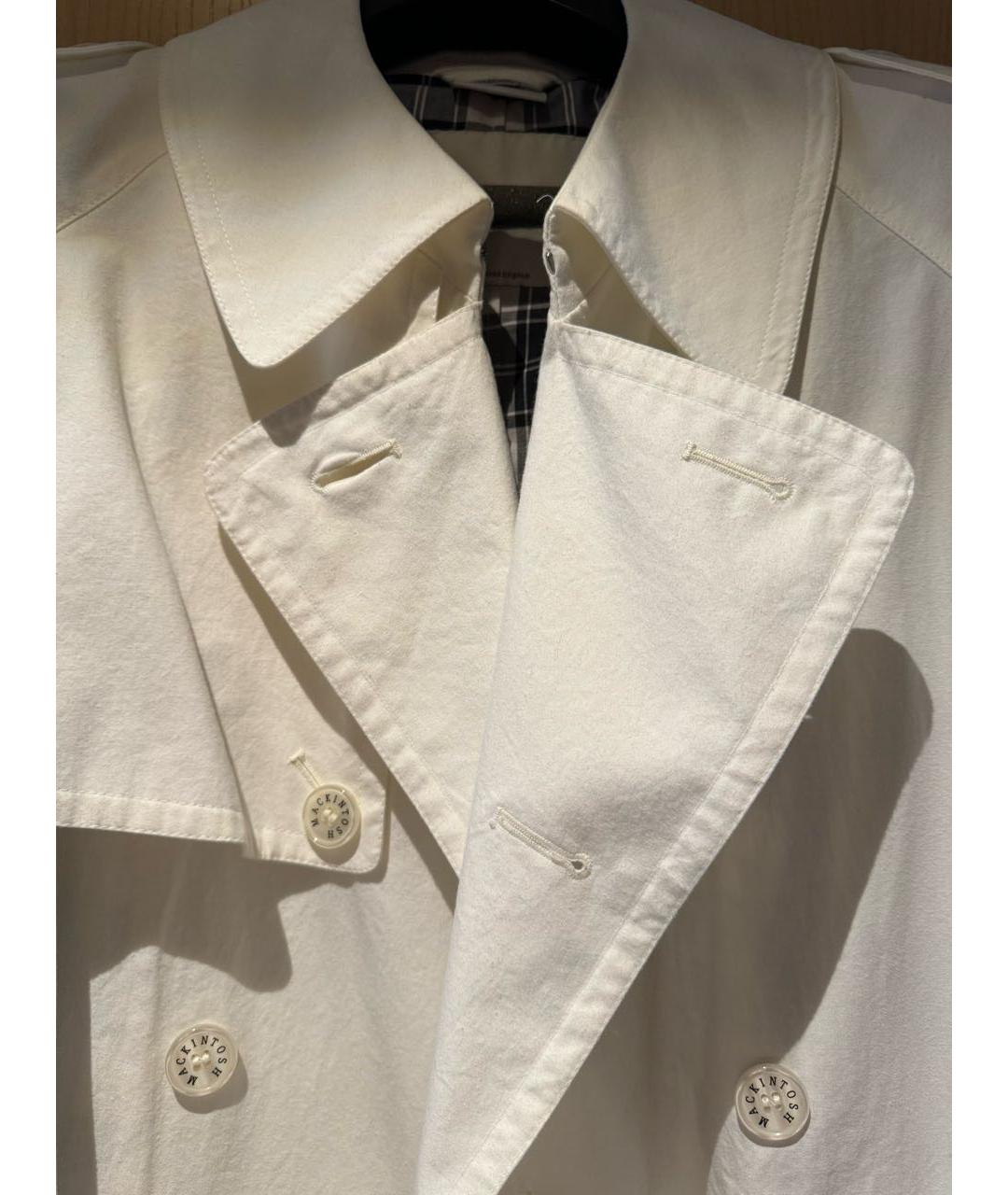 VETEMENTS Белый хлопковый тренч/плащ, фото 8