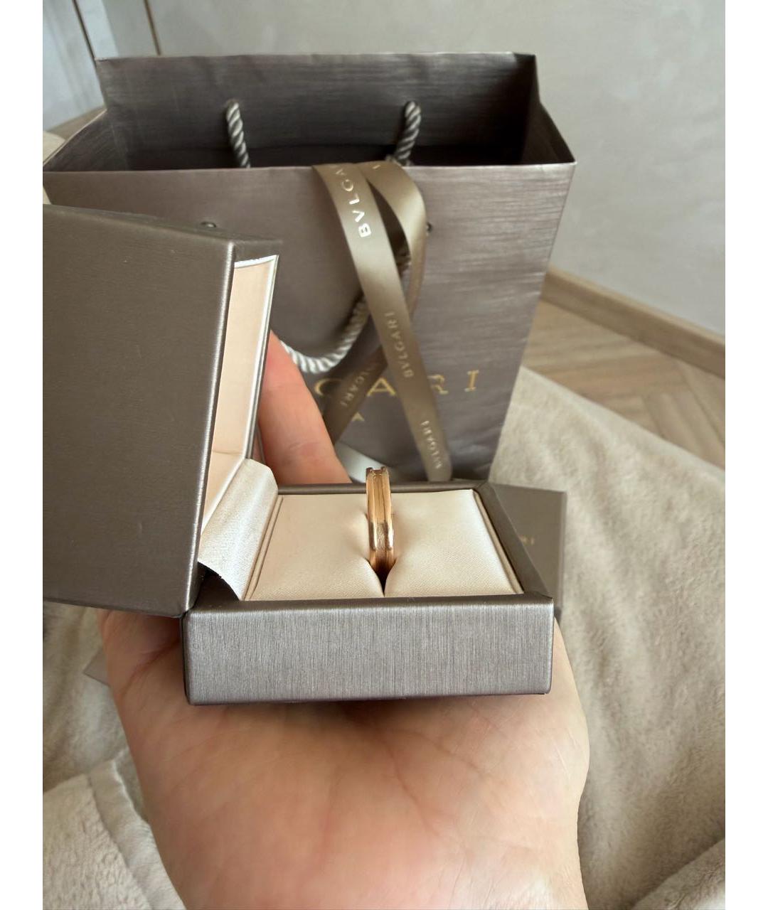 BVLGARI Желтое кольцо из розового золота, фото 3