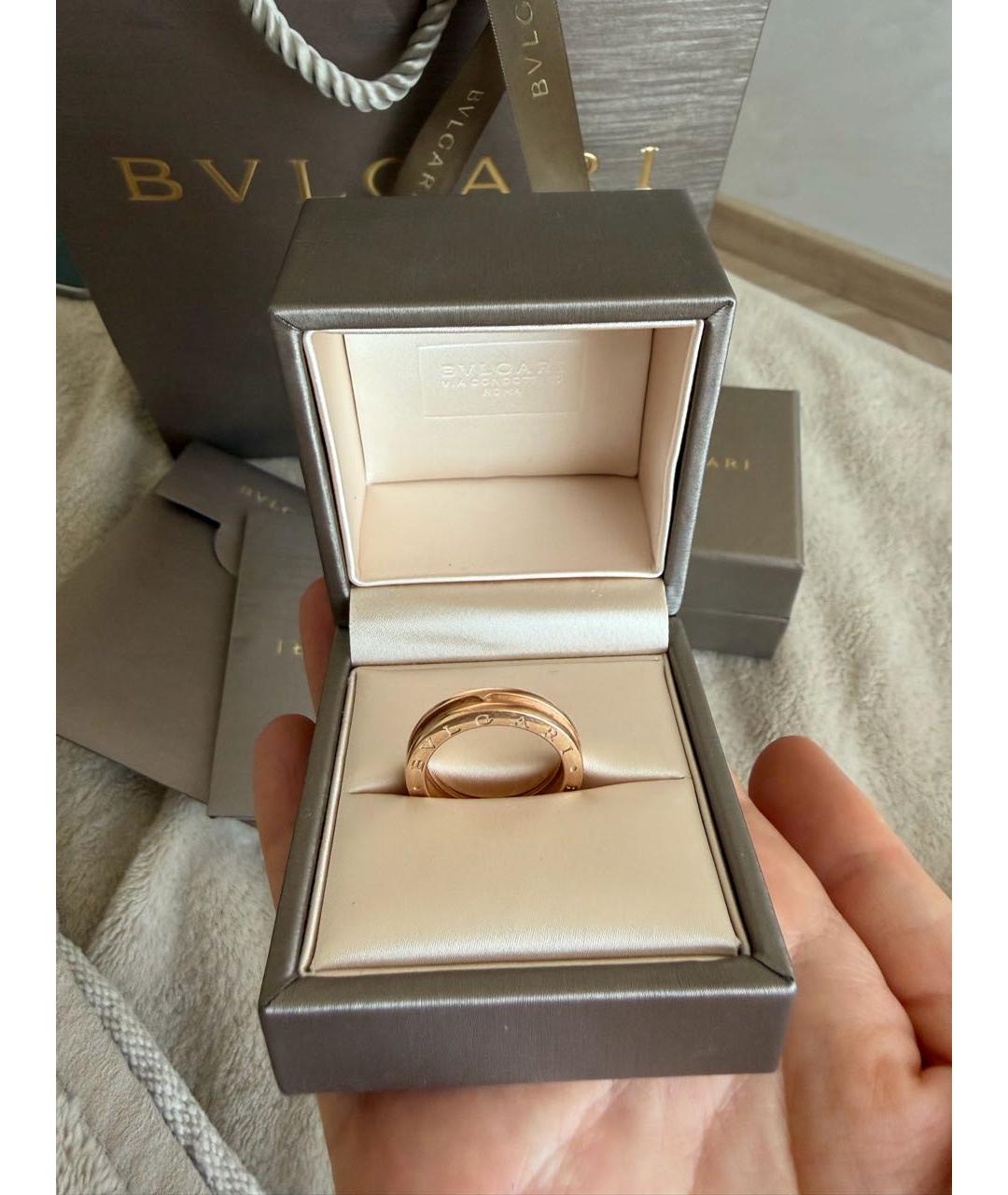 BVLGARI Желтое кольцо из розового золота, фото 4