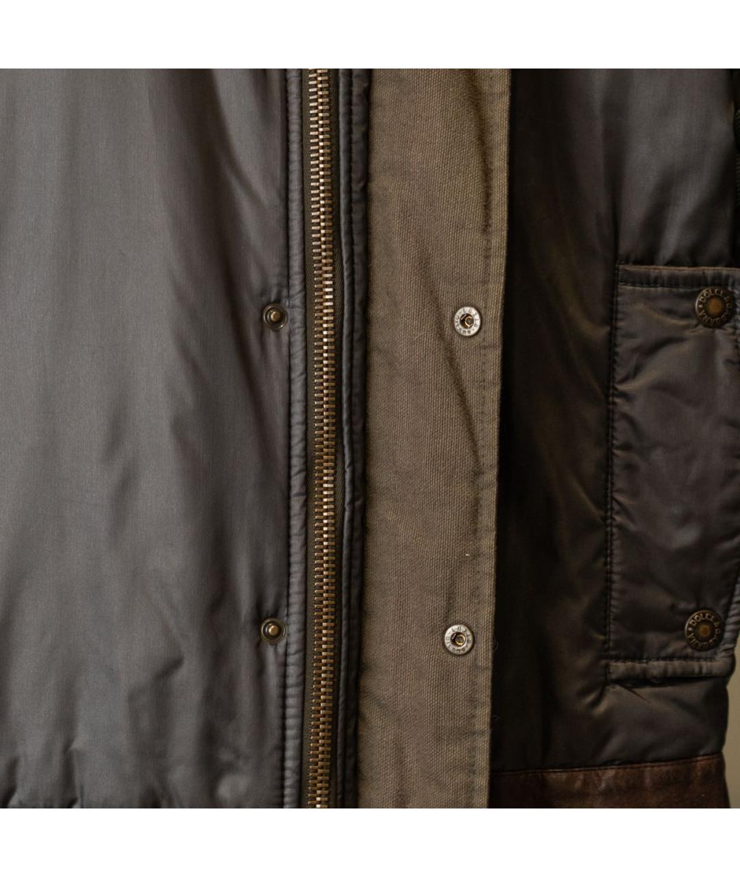 DOLCE&GABBANA Антрацитовая синтетическая куртка, фото 5