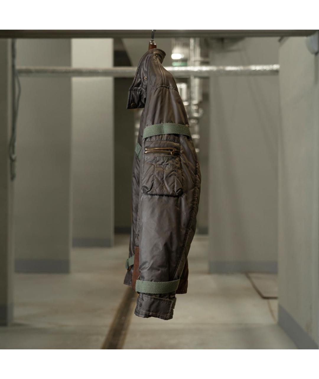 DOLCE&GABBANA Антрацитовая синтетическая куртка, фото 2