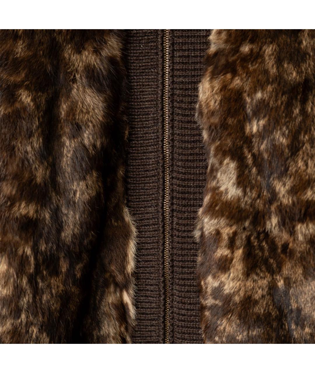 DOLCE&GABBANA Коричневый шерстяной кардиган, фото 5